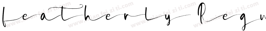 featherly Regular字体转换
